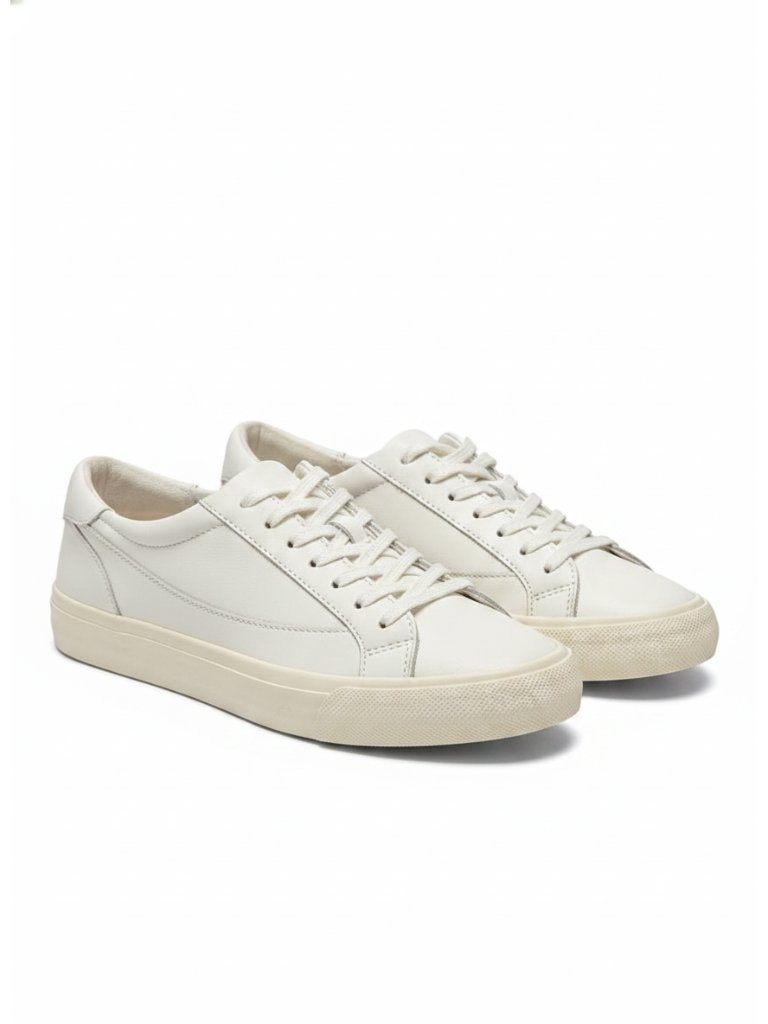 Madewell Kickoff Trainer Sneakers White Leather Women's Size 8